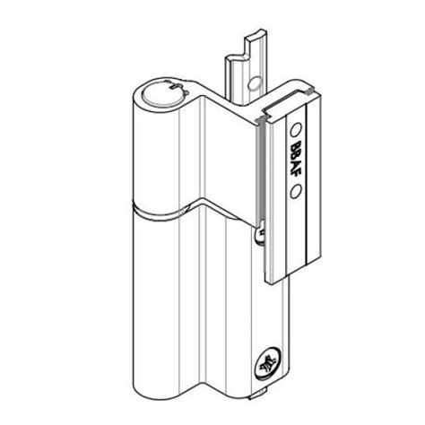 Paire De Paumelle Centrale Galicube Fapim Ral 9005 Noir 1409a 37