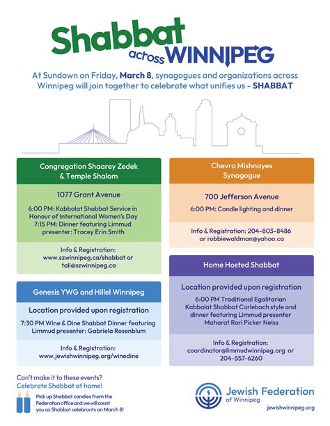 Shabbat Across Winnipeg 2024 | Jewish Federation of Winnipeg
