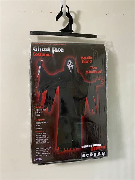 Scream 25th Anniversary Costume D Adult Size Ghostface Killer Etsy