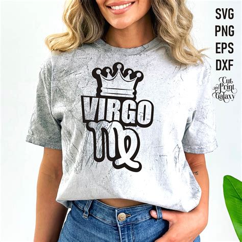 Virgo Svg Birthday Crown Svg Virgo Birthday Svg Virgo Etsy