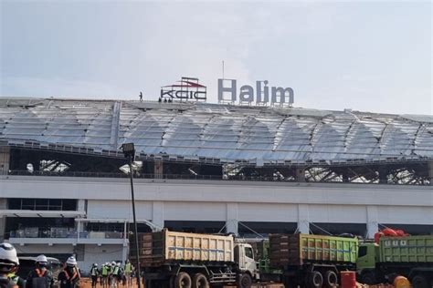 Kcic Buka Suara Usai Atap Stasiun Kereta Cepat Halim Perdanakusuma