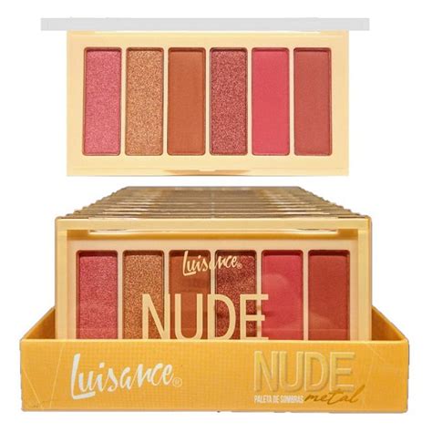 Luisance Paleta De Sombra Nude Metal L3258 12 Und Distribuidora JCF Maquiagem E
