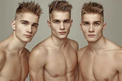 Hot Triplets Twin Guys Triplets Men