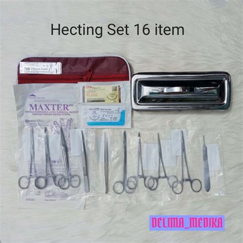 Jual Hecting Set Item Paket Komplit Dengan Bak Instrumen