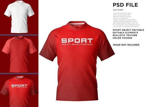 Uma Camisa Vermelha Que Diz Esporte Psd Premium