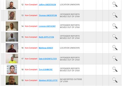 Utah Sex Offender Registry Resources Offender Records