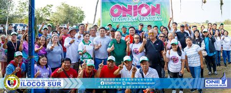 Governor Jerry Singson Ilocos Sur Celebrated A Bountiful Onion Harvest