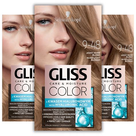 Gliss Color Farba Do W Os W Jasny Nude Blonde Zestaw X