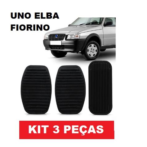 Capa Borracha De Pedal Pedaleira Fiat Uno Elba Fiorino Shopee Brasil