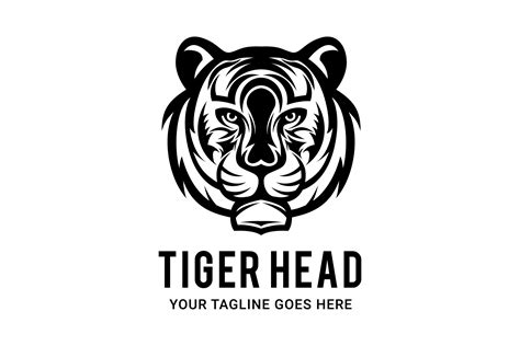 Black and White Logo - Tiger #30 Graphic by bhagawantastudio · Creative ...