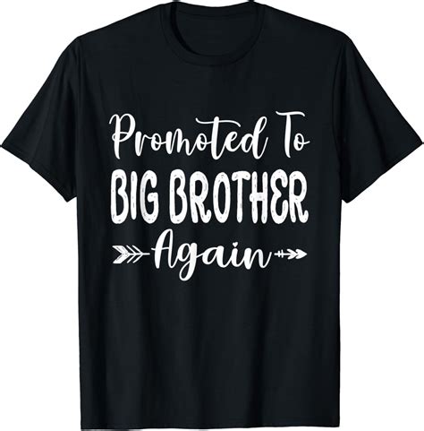 Hot Trending T Shirt With Vintage Promoted To Big Brother Fathers Day New Dad Grandpa Walmart