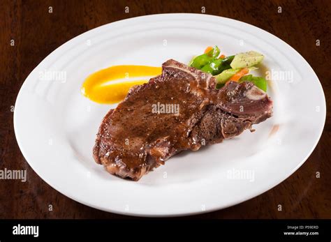 Grilled T Bone Steak Stock Photo Alamy