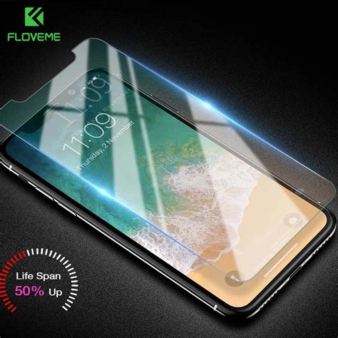 Floveme Screen Protector For Iphone 6 6s 7 8 Plus Protective Glass 2 5d