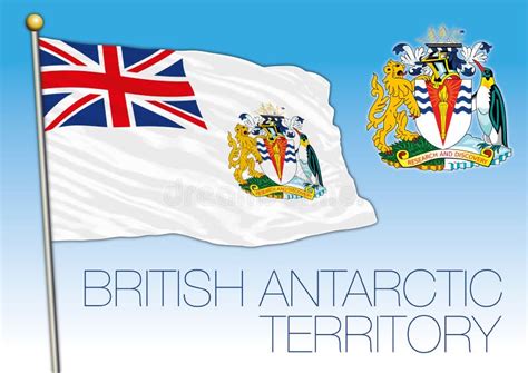 British Antarctic Territory Flag Stock Vector - Illustration of britain ...