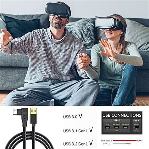 Cable De Enlace USB 3 2 A USB C De 16 Pies Para Oculus Quest 2 1