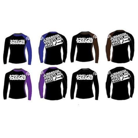 Рашгард Scramble BJJ Ranked Rash Guard Черно-синяя купить в магазине Forbox