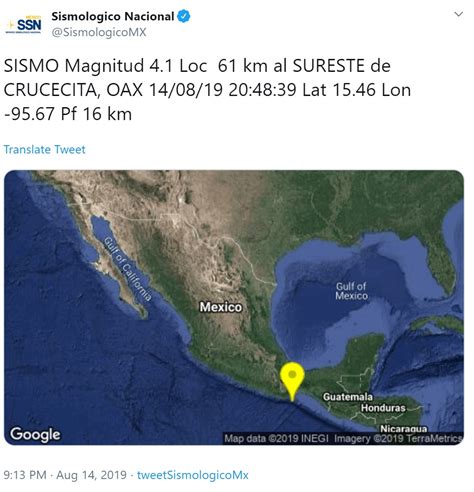 Se Registró Sismo De Intensidad 4 7 Con Epicentro En Ometepec Guerrero Infobae