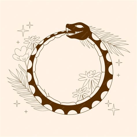 Illustration Du Symbole Ouroboros Vecteur Gratuite