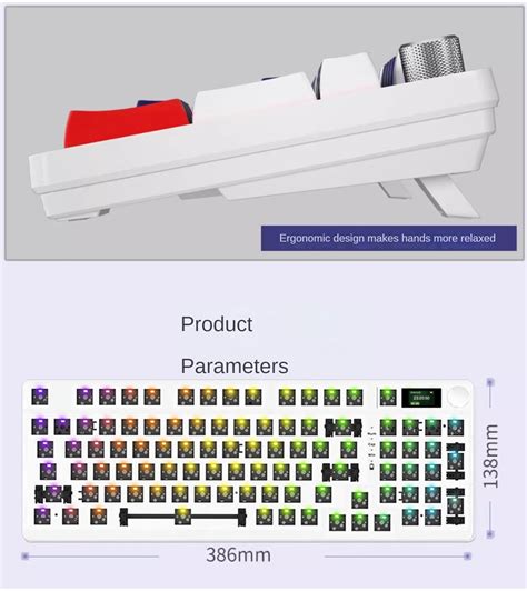 Mathew Tech Kc Pro Layout Mechanical Keyboard Usb Hot Swappable Rgb Gaming Keyboard Kit