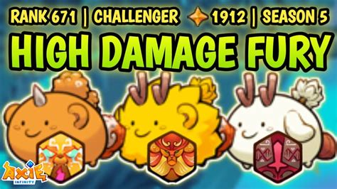 High Damage Fury Beast Build Team Using Glorious Mane Rune Axie