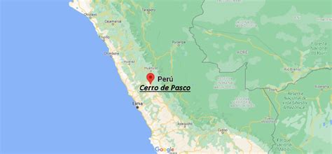 D Nde Est Cerro De Pasco En Peru Mapa Cerro De Pasco D Nde Est