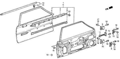 75800 SB3 660 Genuine Honda Molding Assy R Door