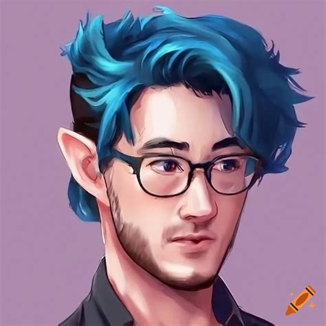 Markiplier With Blue Hair