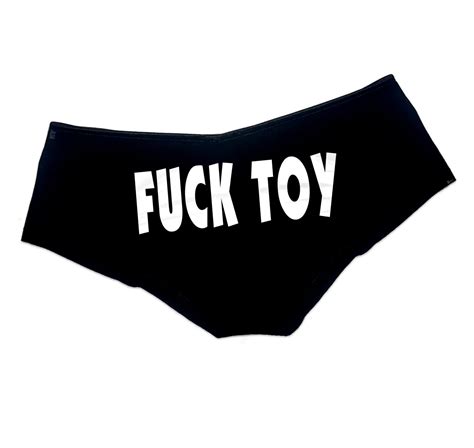Fuck Toy Panties Sexy Slutty Panties Booty Bachelorette Party Bridal Gift Panty Womens Underwear