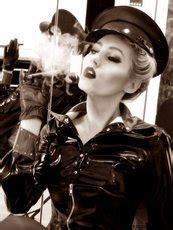 Smoking Hot Goddess Celine Posing In A Green Uniform Photos