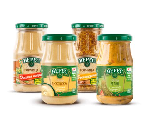 Аджика, горчица, хрен "Верес"