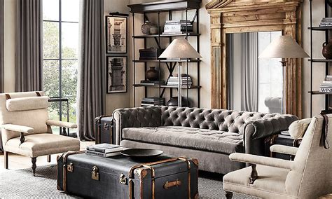 Amazing Living Rooms Inspired By Restoration Hardware