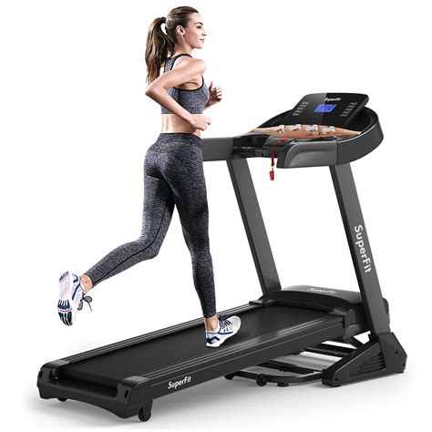 Superfit 3.75HP Electric Folding Treadmill W/Auto Incline 12 Program