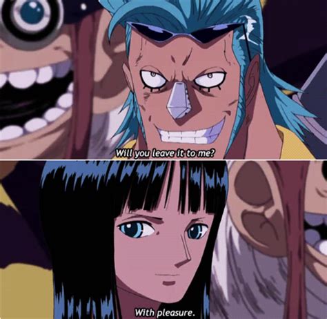 Super Connections Between Franky And Nico Robin One Piece