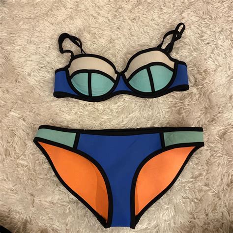 Triangl Bikini Originally Neoprene Top Xs Depop