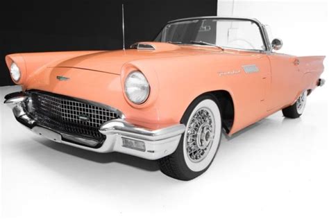 1957 Ford Thunderbird Coral Sand Frame Off Loaded 312ci 4bbl