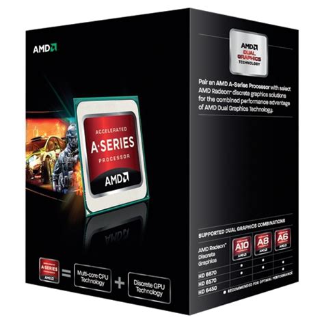 AMD A10 5800K Black Edition Quad Core APU 4.2GHZ Processor ...