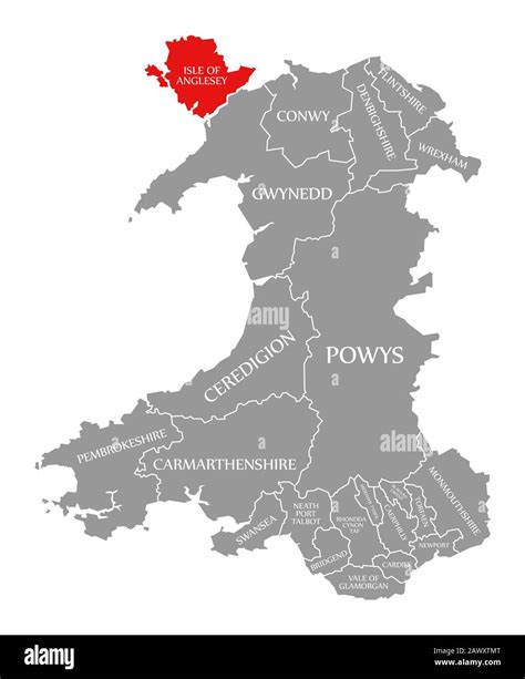 Map Of Anglesey Hi Res Stock Photography And Images Alamy