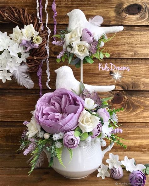 Композиция «Весенняя песня» | Пасхальный венок, Весенние венки ...