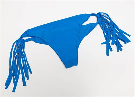 MIKOH Swimsuit MYKONOS Cheeky Bikini Tie Side Tassel Gem