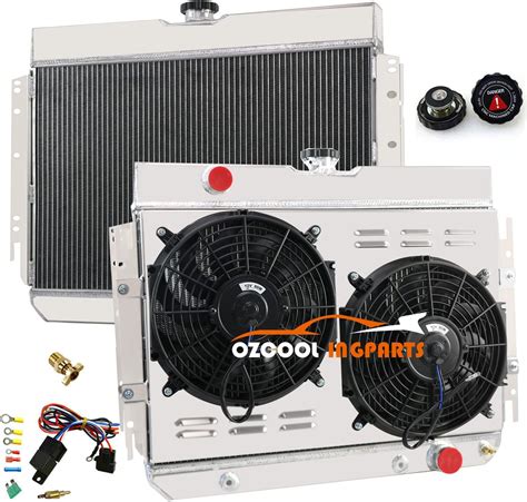 Amazon Ozcoolingparts Pro Row Core Aluminum Radiator Fan W