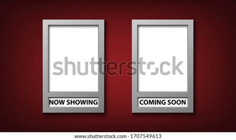 Movie Poster Frame Template Now Showing Stock Vector Royalty Free