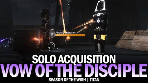 Solo Acquisition Titan Vow Of The Disciple Raid Destiny Youtube