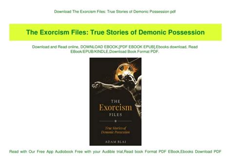 Ppt Download The Exorcism Files True Stories Of Demonic Possession