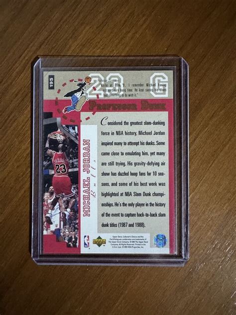 Michael Jordan Upper Deck Collector S Choice Professor Dunk Bulls