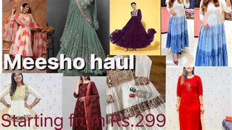 Meesho Haul Meesho Designer Party Wear Dress Gown Haul Meesho Kurta