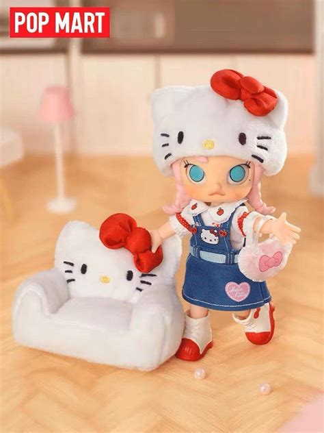 Molly X Hello Kitty 可動人偶 （pop Mart 興趣及遊戲 玩具 And 遊戲類 Carousell
