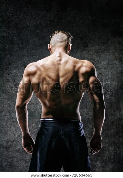 Back View Naked Torso Muscular Man Stock Photo Shutterstock