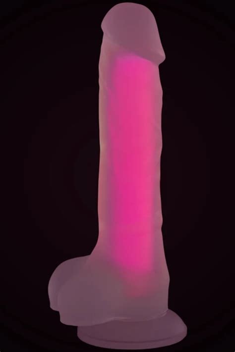 Ada Marketing cm Gece Parlayan Mavi Neon Strapon Dildo Glowing Belden Bağlamalı Yapay Penis ve