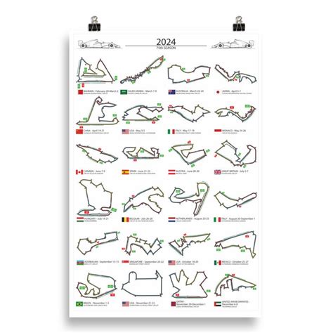 F Calendar Wall Art Formula Season Detailed Wall Calendar