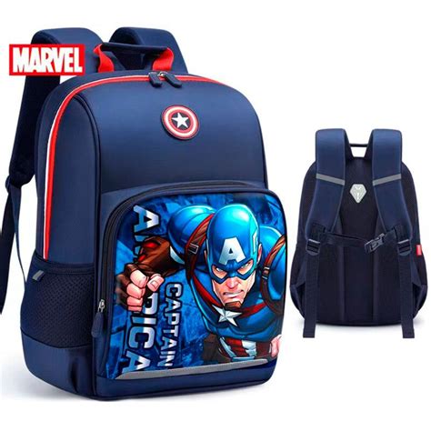 Mochila Escolar Infantil Ergon Mica Costas Avengers Super Luxo Marvel